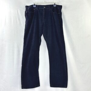 Gap 38x 30 Corduroy Pants Navy Blue Classic Academia Preppy Office Minimalist